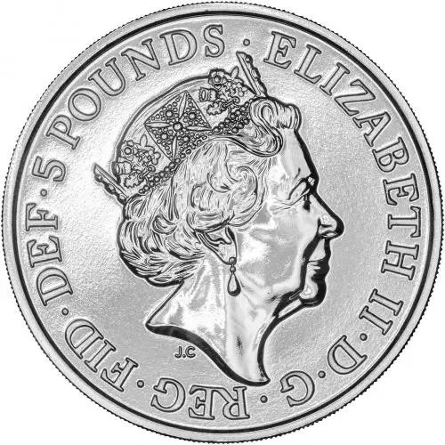 2020 150th Anniversary of the British Red Cross BU £5 Coin obv