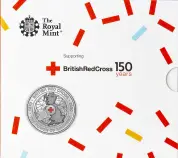 2020 150th Anniversary of the British Red Cross BU £5 Coin in card