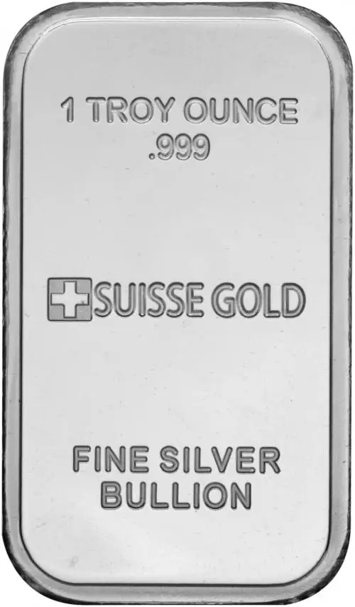 1 oz Silver Bar Suisse Gold Year of the Dragon - Pre-Owned Reverse