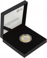 2020 400th Anniversary of the Voyage of the Mayflower Silver Proof £2 Coin box side view