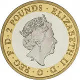 2020 400th Anniversary of the Voyage of the Mayflower Silver Proof £2 Coin obverse