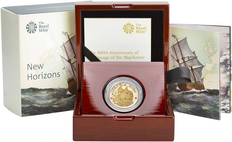 2020 Mayflower Gold Proof Two Pound Coin | Chards