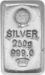 250g Silver Bar Emirates - Pre-Owned