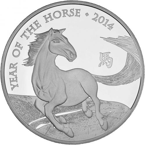2014 Year of the Horse Silver Proof 5 oz coin | Chards