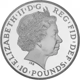 2014 Year of the Horse UK Lunar Silver Proof 5 oz Coin obverse