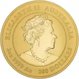 2021 Year of the Ox Perth Mint Lunar 2 oz Gold Bullion Coin obverse