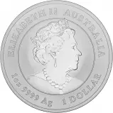 2021 Year of the Ox Perth Mint Lunar 1 oz Silver Bullion Coin obverse