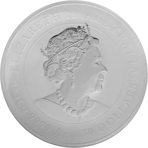2021 Year of the Ox Perth Mint Lunar 1 Kg Silver Bullion Coin obverse