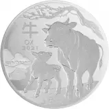 2021 Year of the Ox Perth Mint Lunar 1 Kg Silver Bullion Coin