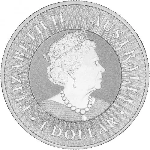 2021 Kangaroo 1 oz Silver Perth Mint Bullion Coin obverse