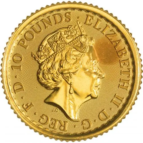 Gold Britannia 0.1 oz Coin Best Value Pre-Owned obverse