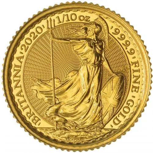 Gold Britannia 0.1 oz Coin Best Value Pre-Owned reverse