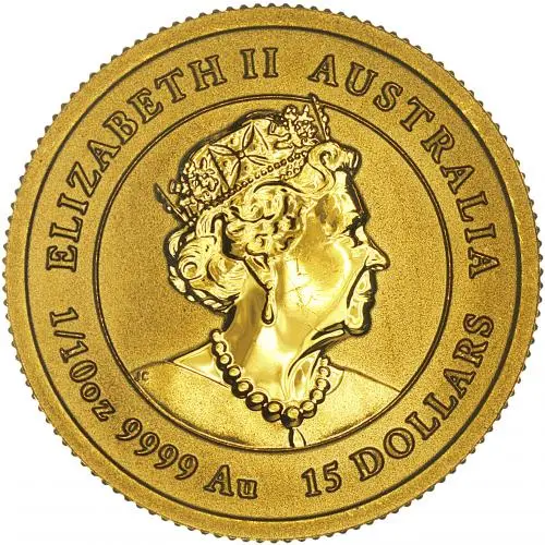 PHYSICAL BIN Gold Bullion 0.1 Ounce Lunar Best Value  Coin Single Secondary Market United Kingdom obverse