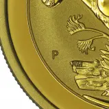 2021 Gold 1 oz Kangaroo Nugget $100 Perth Mint Bullion Coin P mint mark on coin