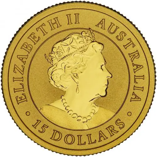 2021 Kangaroo Nugget 0.1 oz Gold Perth Mint Bullion Coin obverse