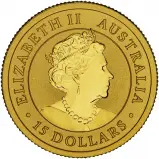 2021 Kangaroo Nugget 0.1 oz Gold Perth Mint Bullion Coin obverse