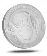 2021 Koala 1 Kg Silver Perth Mint Bullion Coin side view