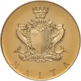 1972 Neptune Gold Malta Bullion Coin In Capsule