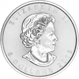 2019 Silver Bullion 1 Ounce Maple Coin Royal Canadian Mint - Pre-Owned obverse