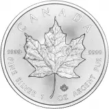 2019 Silver Bullion 1 Ounce Maple Coin Royal Canadian Mint - Pre-Owned