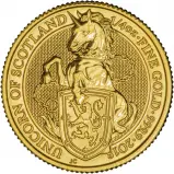 2018 0.25 oz Gold Coin Queen's Beasts Bullion Unicorn of Scotland