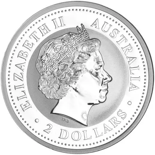 2000 Silver Bullion 2 Ounce Kookaburra Coin - Perth Mint obverse