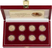 1979 - 1986 Gold Proof Sovereign Elizabeth II 8 Coin Set