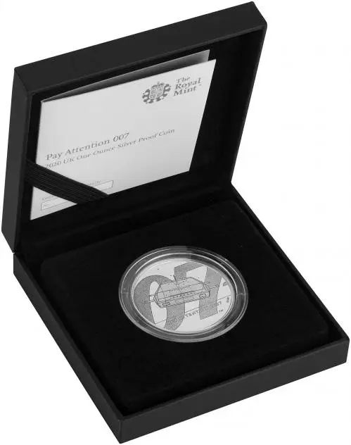 2020 James Bond 007 'Wet Nellie' Submarine 1 oz Silver Proof Coin side view