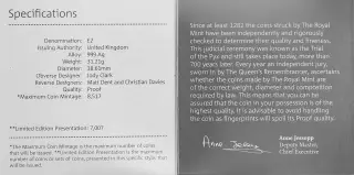 2020 James Bond 007 'Wet Nellie' Submarine 1 oz Silver Proof Coin specs
