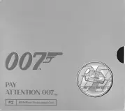 2020 James Bond 007 'Wet Nellie' Submarine BU £5 Coin in card