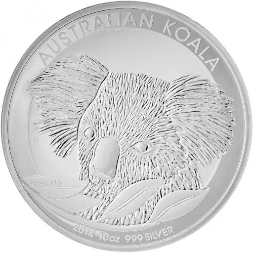 2014 Silver 10 Ounce Koala Bullion Ungraded Coin  Australia Perth Mint reverse