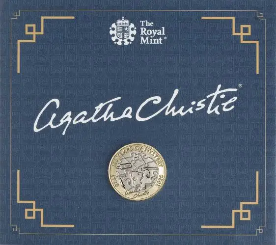 2020 Agatha Christie: 100 Years of Mystery Brilliant Uncirculated £2 Coin in sleeve