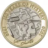 2020 Agatha Christie: 100 Years of Mystery Brilliant Uncirculated £2 Coin