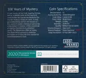 2020 Agatha Christie: 100 Years of Mystery Brilliant Uncirculated £2 Coin specs