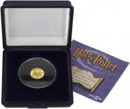 2002 Gold Proof 1/25 Ounce Harry Potter Crown  Coin Single Isle of Man in box