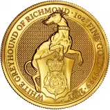 2021 Queen's Beasts White Greyhound of Richmond 1 oz Gold Bullion Coin