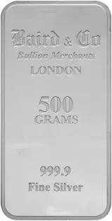 Baird & Co. 500g Silver Bullion Bar Ungraded - Pre-Owned 