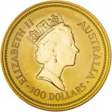 1992 Gold 1 Ounce Common Wallaroo Kangaroo Nugget Coin Single Bullion Australia Perth Mint Obverse
