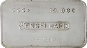  10 oz Silver Bar Engelhard - Pre-Owned