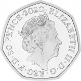 2020 Winnie The Pooh Silver Proof 50p Coin obverse
