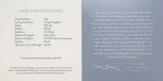 2020 Winnie The Pooh Silver Proof 50p Coin specs and info