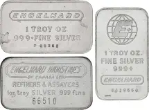 Silver 1 oz Bar Engelhard - Pre-Owned