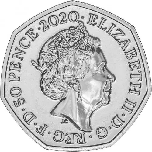 2020 Winnie The Pooh BU 50p Coin obverse