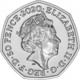 2020 Winnie The Pooh BU 50p Coin obverse