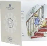 2020 Winnie The Pooh & Friends - Christopher Robin BU 50p Coin in card