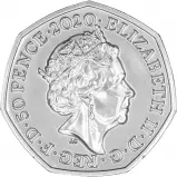 2020 Winnie The Pooh & Friends - Christopher Robin BU 50p Coin obverse
