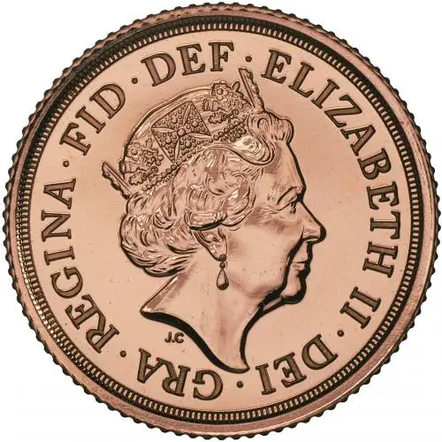 2020 Gold Half Sovereign Elizabeth II Bullion Coin obverse