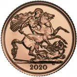 2020 Gold Half Sovereign Elizabeth II Bullion Coin