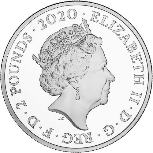 2020 James Bond 007 'Shaken Not Stirred' 1 oz Silver Proof Coin obverse