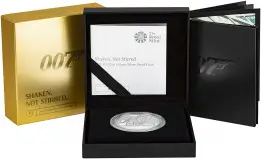 2020 James Bond 007 'Shaken Not Stirred' 1 oz Silver Proof Coin in box